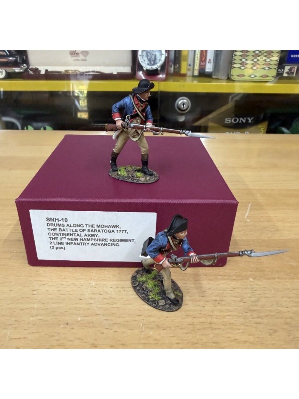 John Jenkins SNH-10 2nd New Hampshire Infantry Advancing Saratoga 1777 2pc Boxed